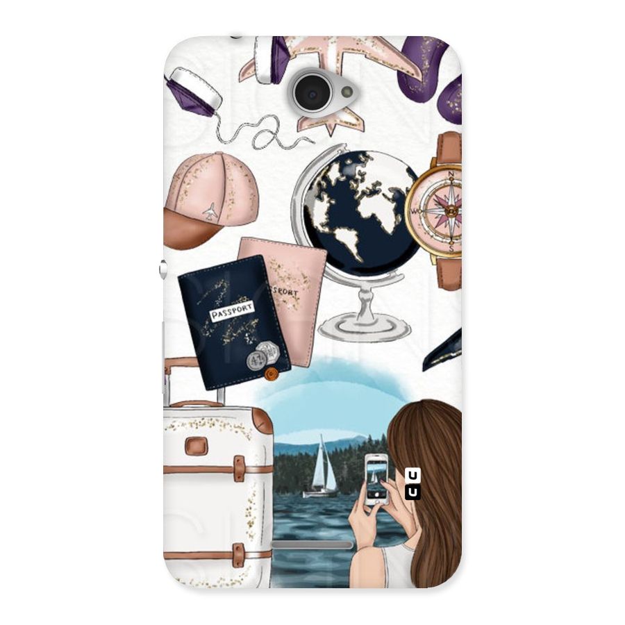 Travel Diaries Back Case for Sony Xperia E4