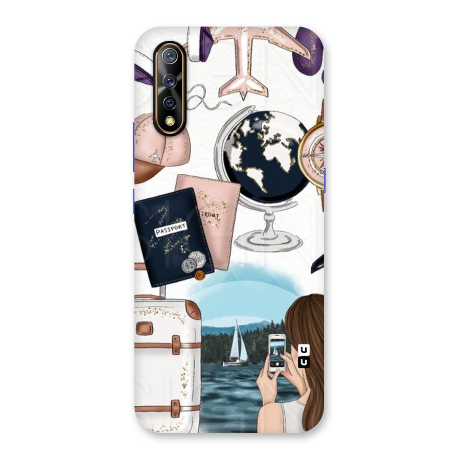 Travel Diaries Back Case for Vivo S1