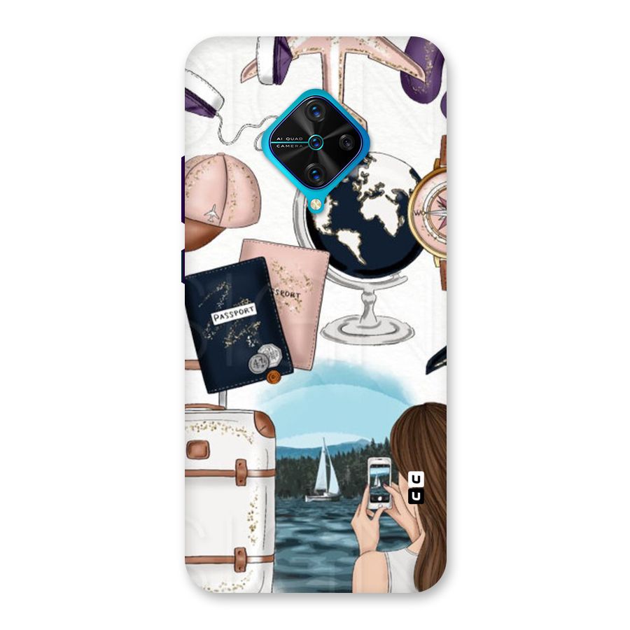Travel Diaries Back Case for Vivo S1 Pro