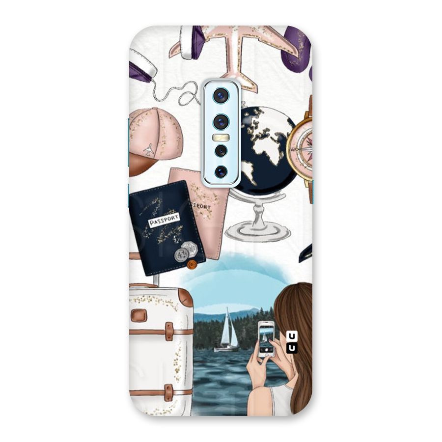 Travel Diaries Back Case for Vivo V17 Pro