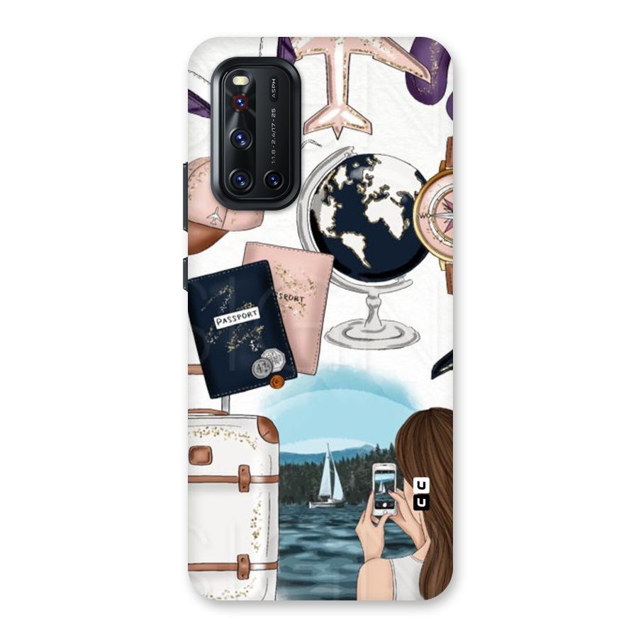 Travel Diaries Back Case for Vivo V19
