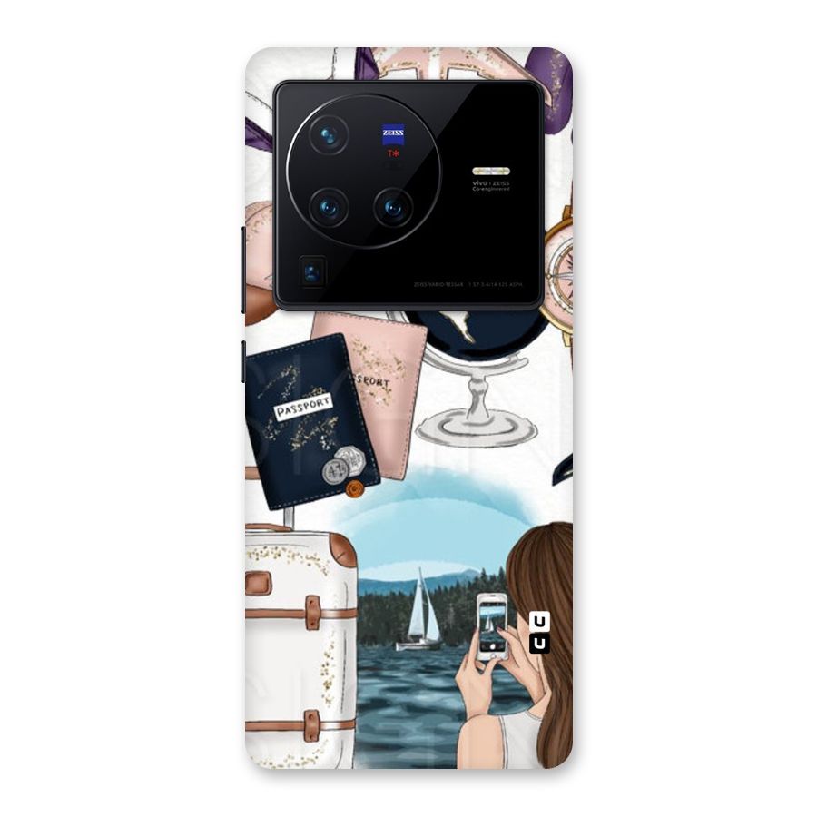 Travel Diaries Back Case for Vivo X80 Pro
