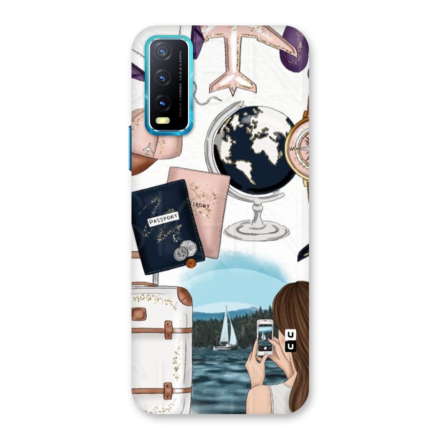 Travel Diaries Back Case for Vivo Y20