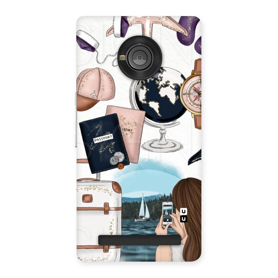 Travel Diaries Back Case for Yu Yunique