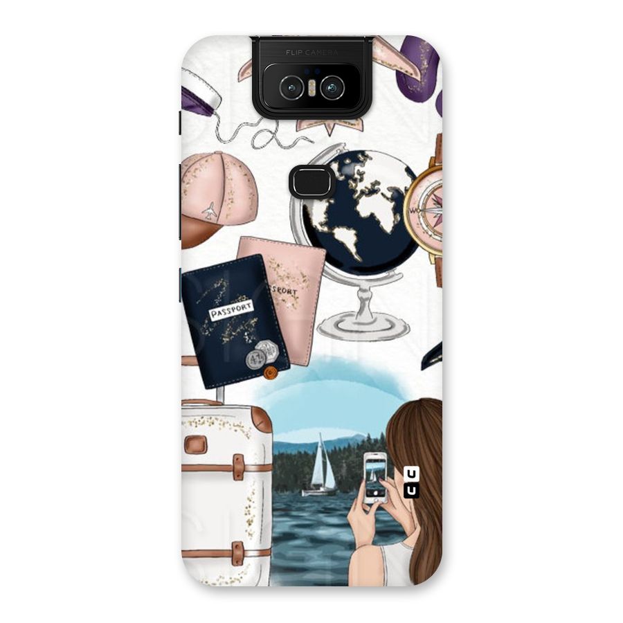 Travel Diaries Back Case for Zenfone 6z