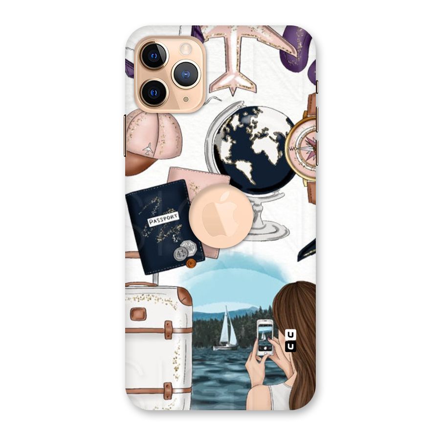 Travel Diaries Back Case for iPhone 11 Pro Max Logo Cut