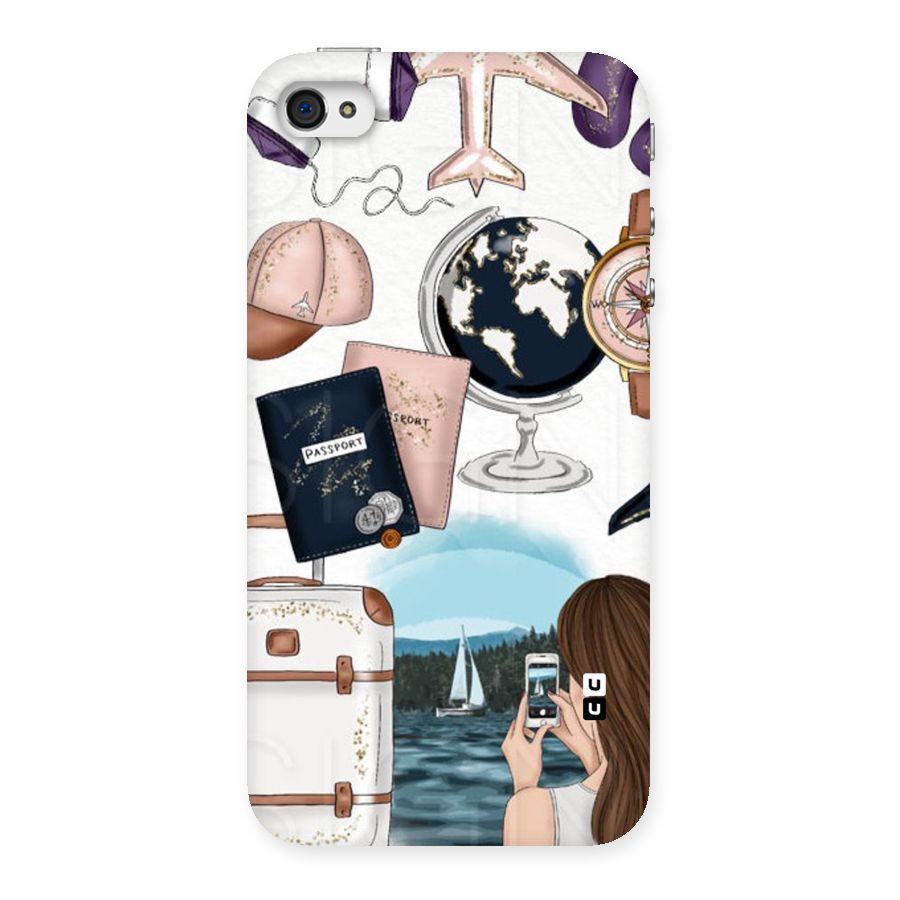 Travel Diaries Back Case for iPhone 4 4s
