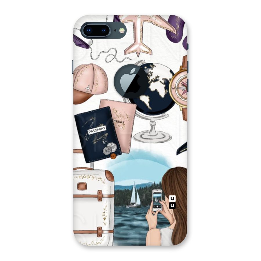 Travel Diaries Back Case for iPhone 7 Plus Logo Cut