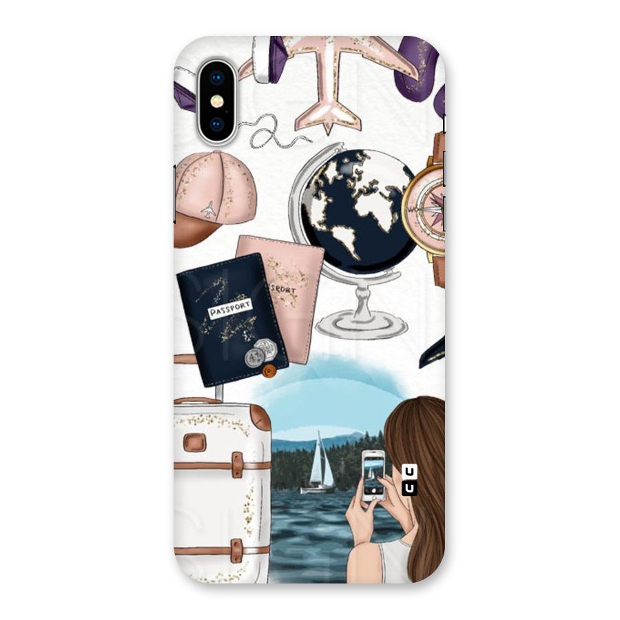 Travel Diaries Back Case for iPhone XS