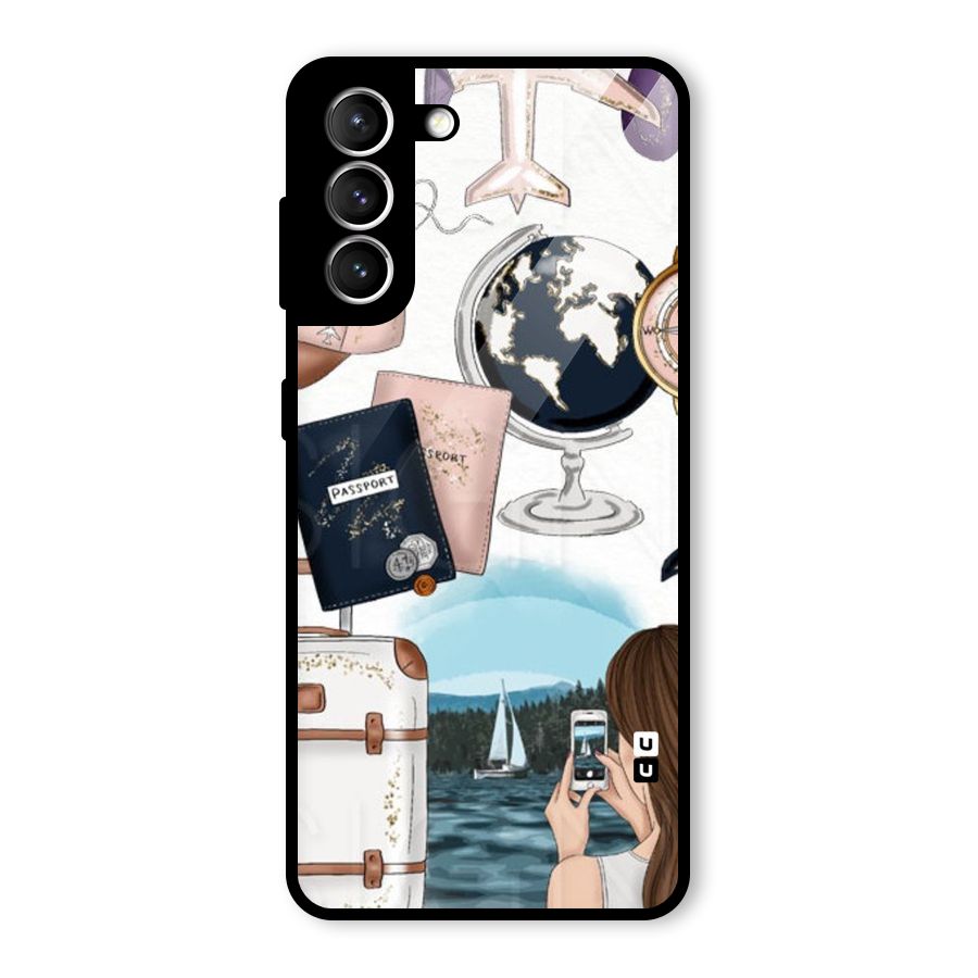 Travel Diaries Glass Back Case for Galaxy S21 5G