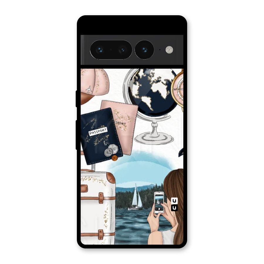Travel Diaries Glass Back Case for Google Pixel 7 Pro