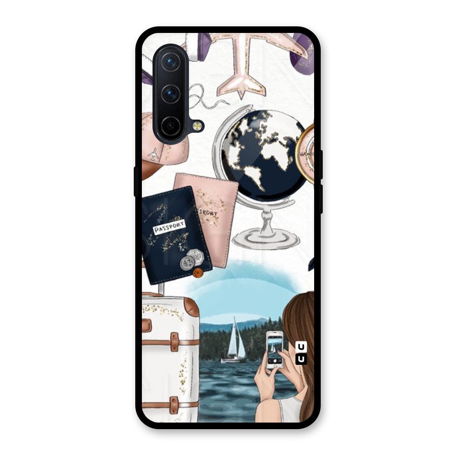 Travel Diaries Glass Back Case for OnePlus Nord CE 5G