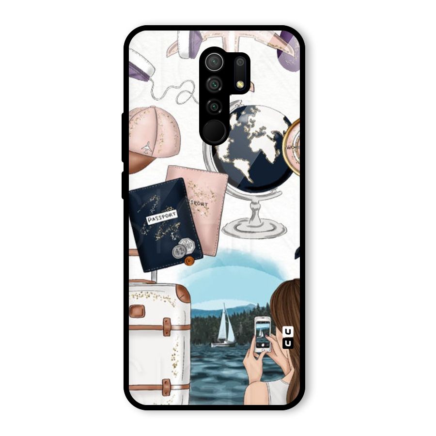 Travel Diaries Glass Back Case for Poco M2