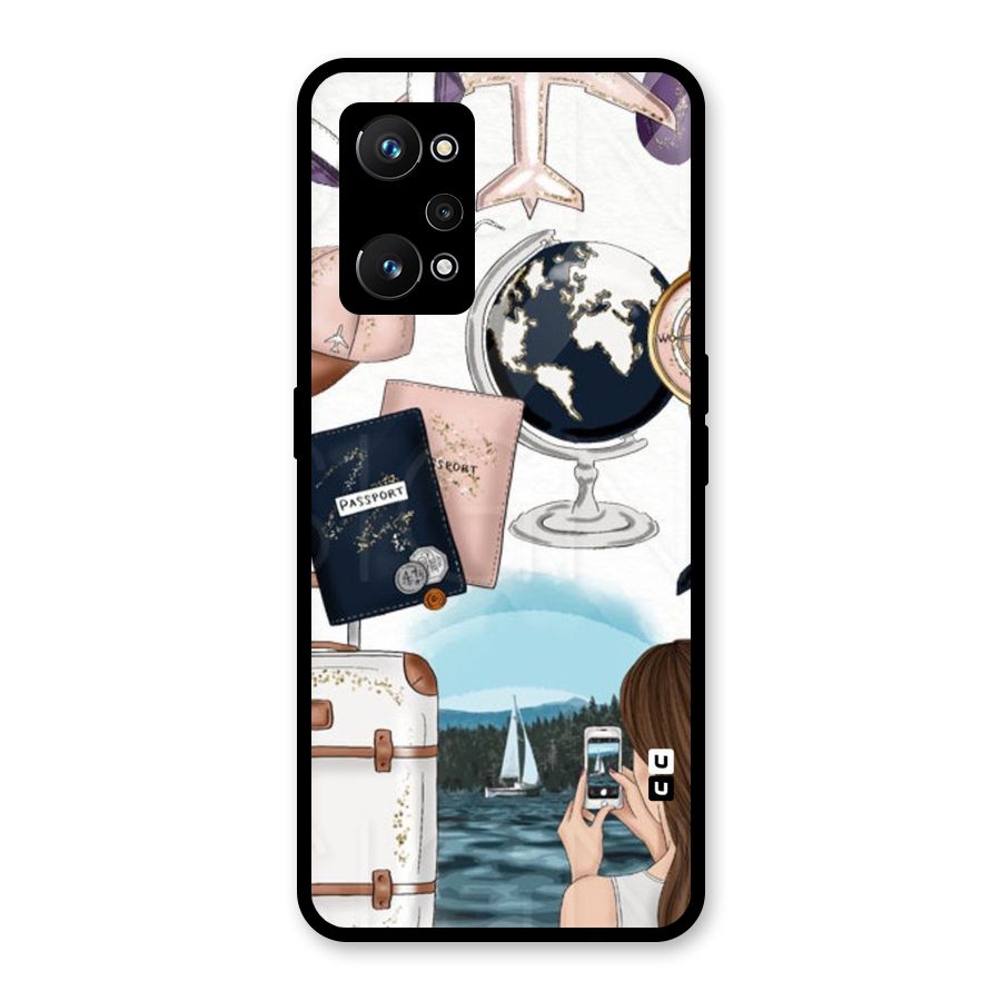 Travel Diaries Glass Back Case for Realme GT Neo 3T