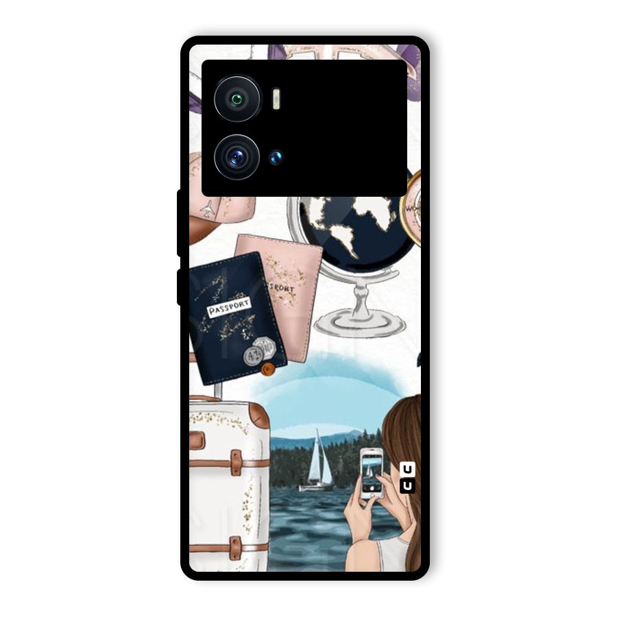 Travel Diaries Glass Back Case for Vivo iQOO 9 Pro