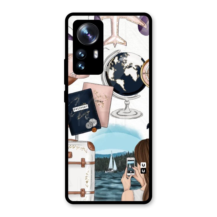 Travel Diaries Glass Back Case for Xiaomi 12 Pro