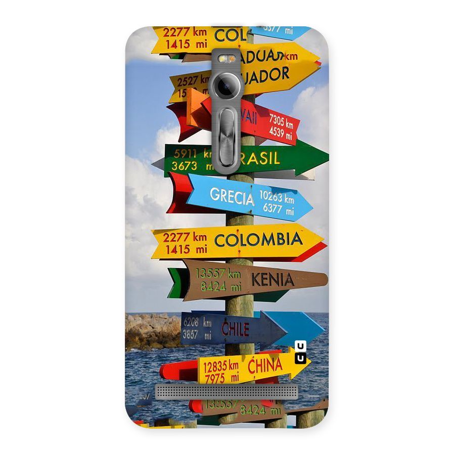 Travel Directions Back Case for Asus Zenfone 2