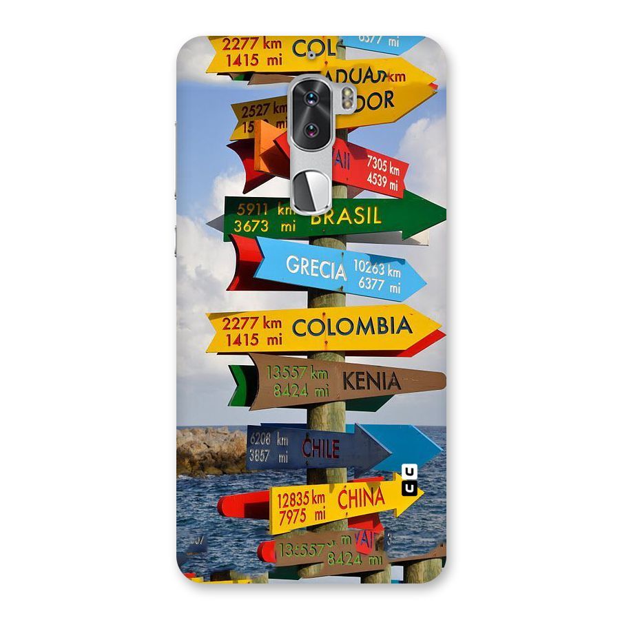 Travel Directions Back Case for Coolpad Cool 1