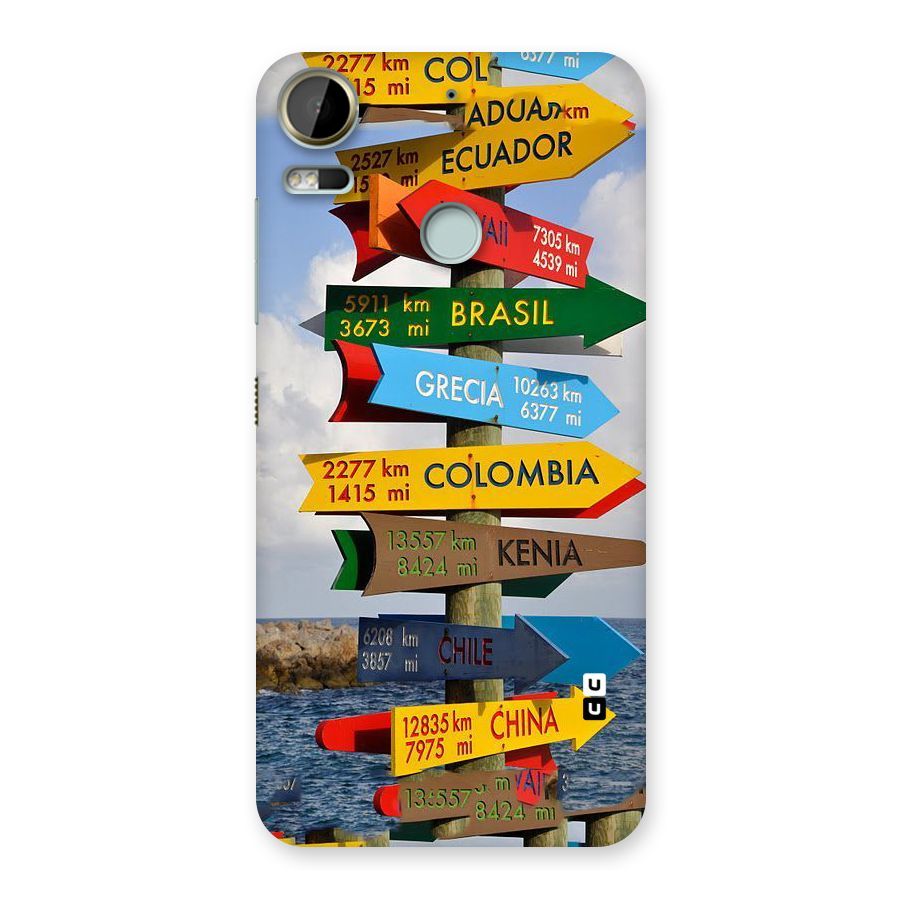 Travel Directions Back Case for Desire 10 Pro