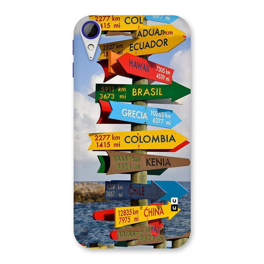 Travel Directions Back Case for Desire 830