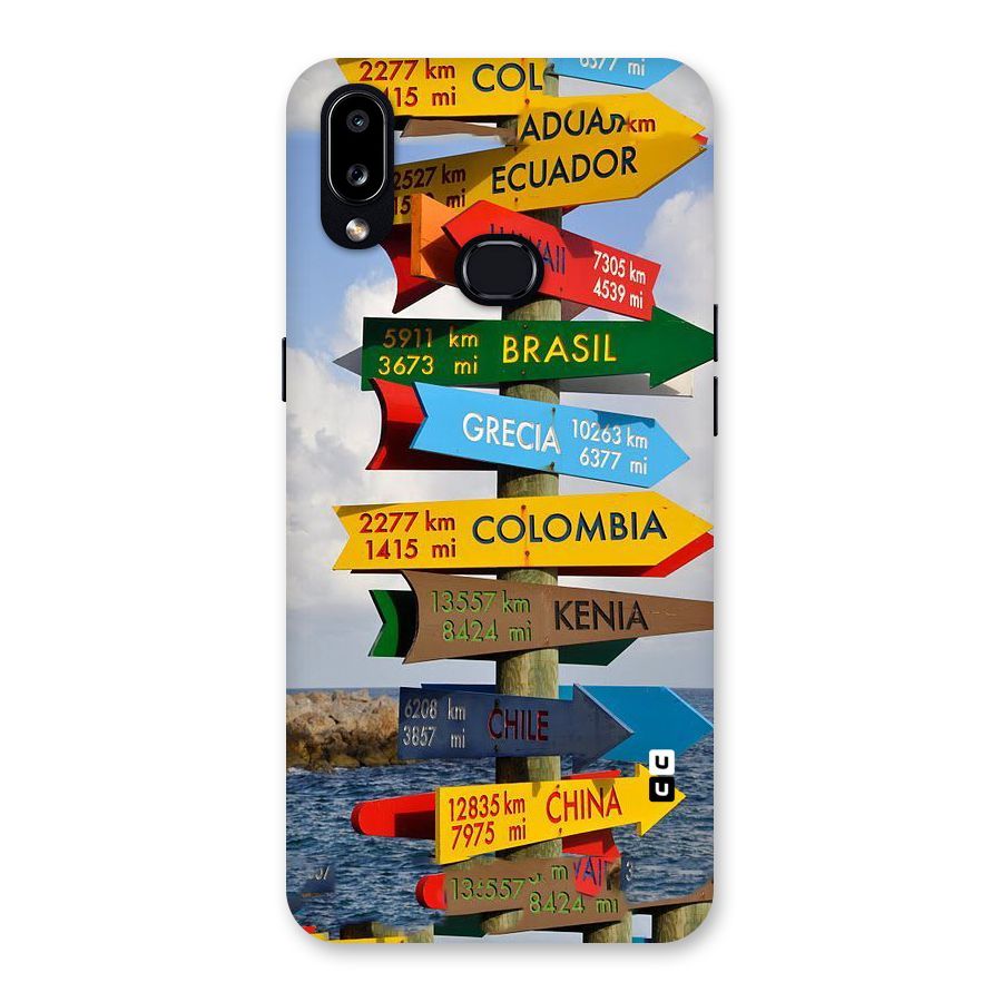 Travel Directions Back Case for Galaxy A10s