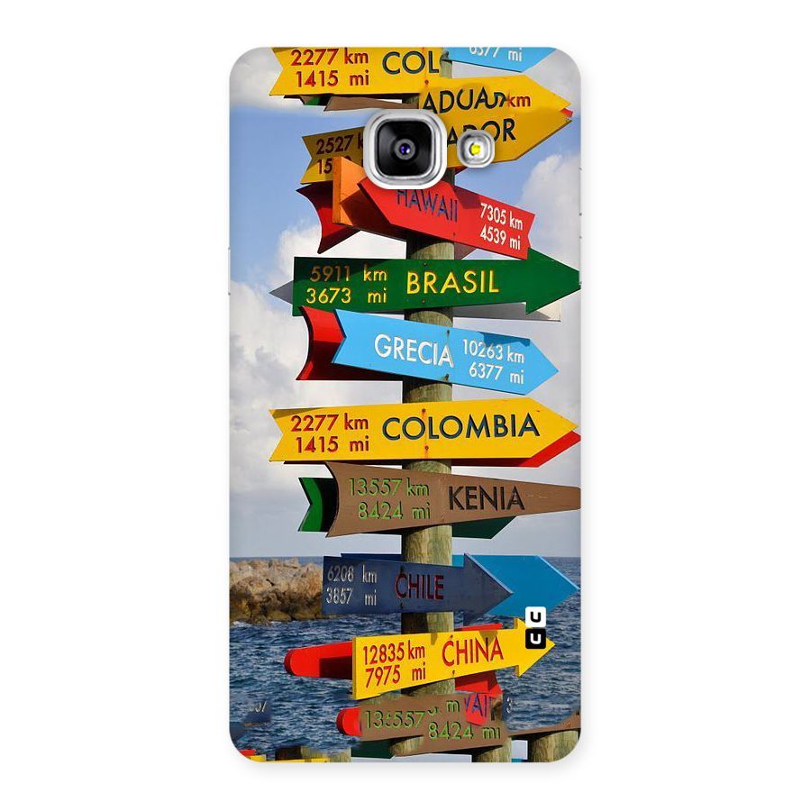 Travel Directions Back Case for Galaxy A5 2016