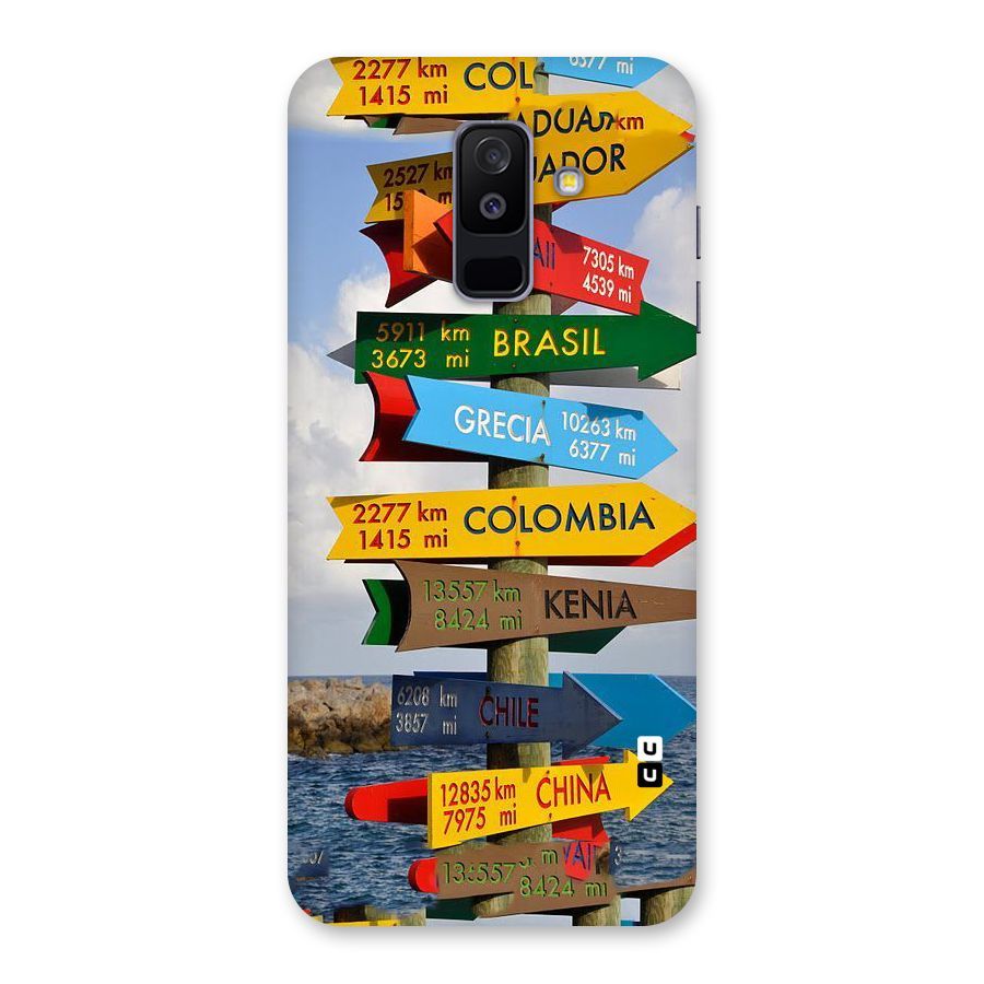 Travel Directions Back Case for Galaxy A6 Plus