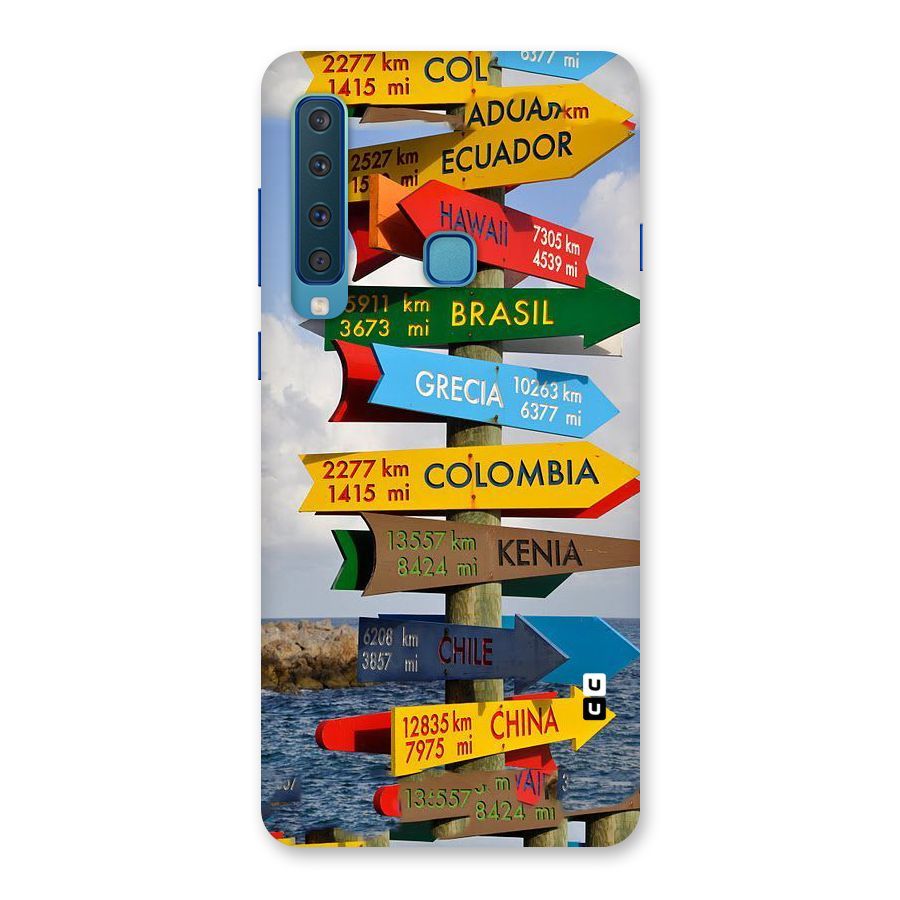 Travel Directions Back Case for Galaxy A9 (2018)