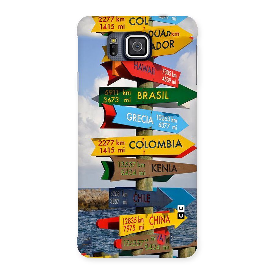 Travel Directions Back Case for Galaxy Alpha