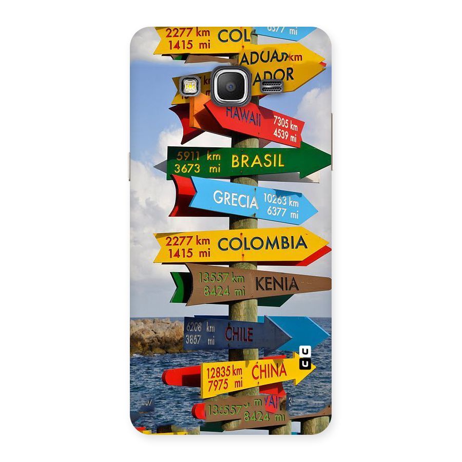 Travel Directions Back Case for Galaxy Grand Prime