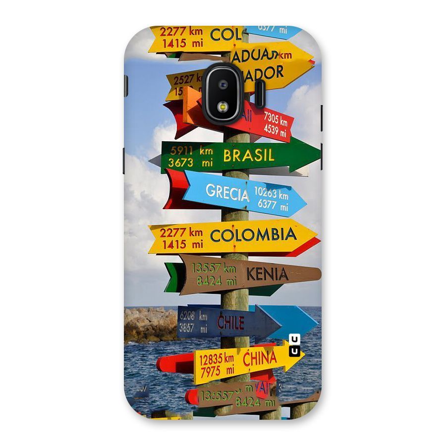 Travel Directions Back Case for Galaxy J2 Pro 2018