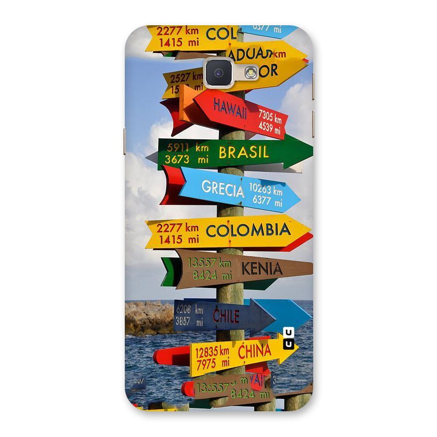 Travel Directions Back Case for Galaxy J5 Prime