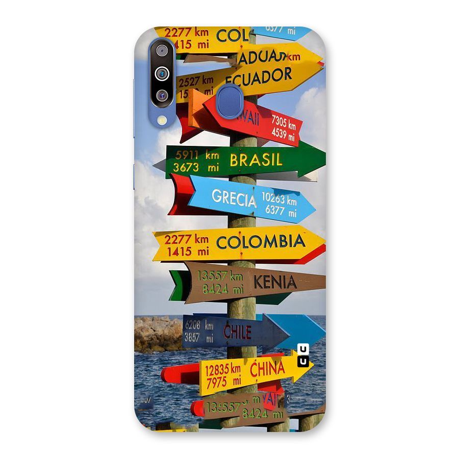 Travel Directions Back Case for Galaxy M30