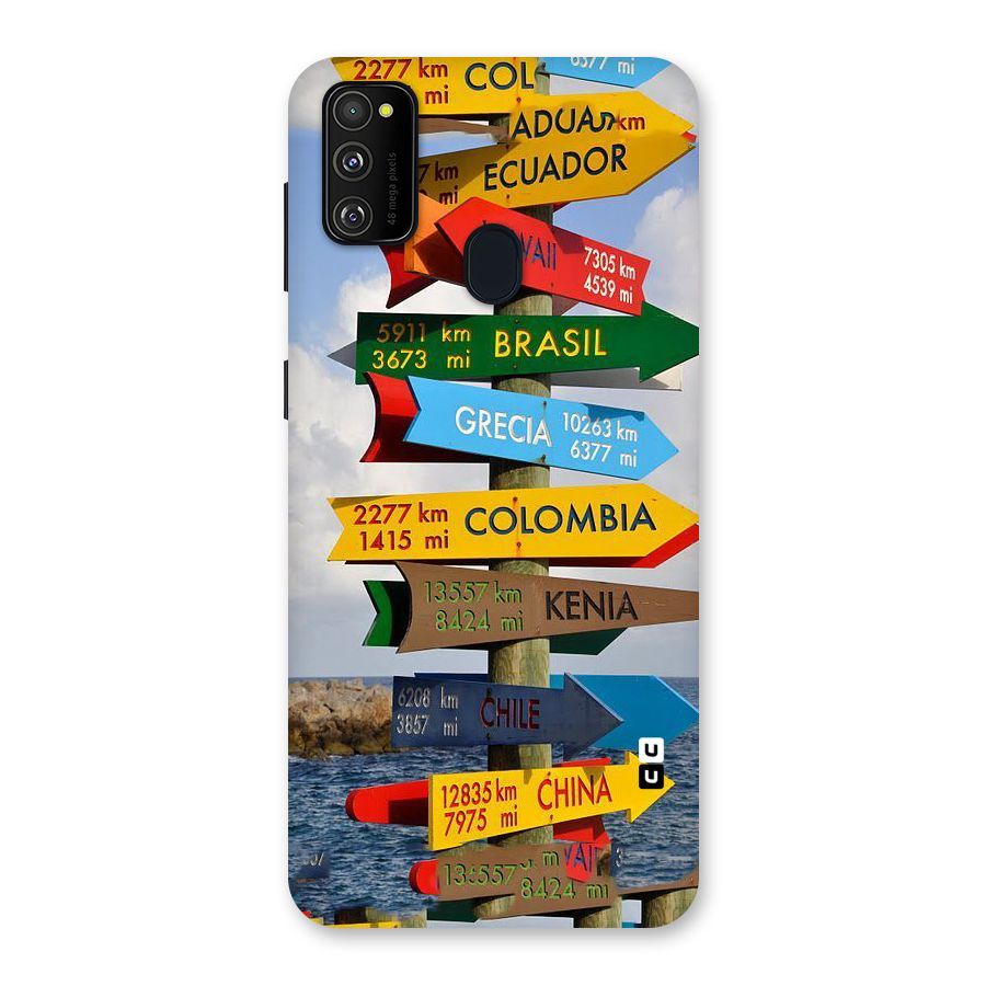 Travel Directions Back Case for Galaxy M30s