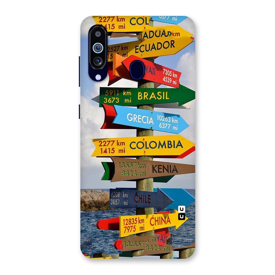 Travel Directions Back Case for Galaxy M40