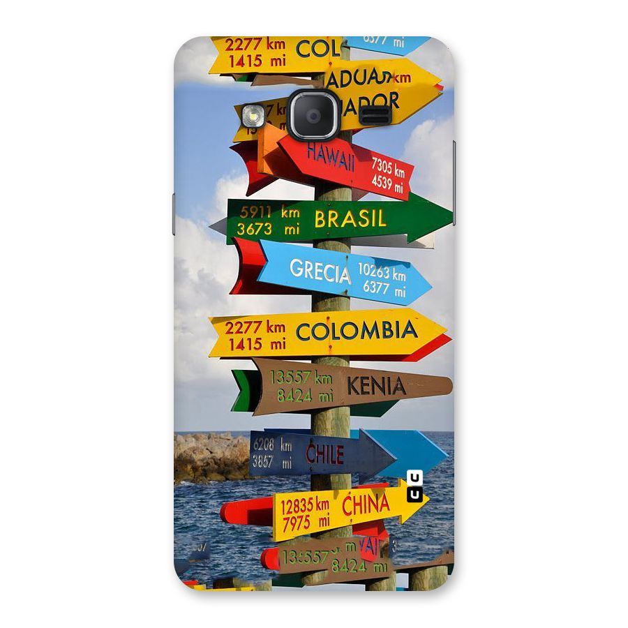 Travel Directions Back Case for Galaxy On7 2015