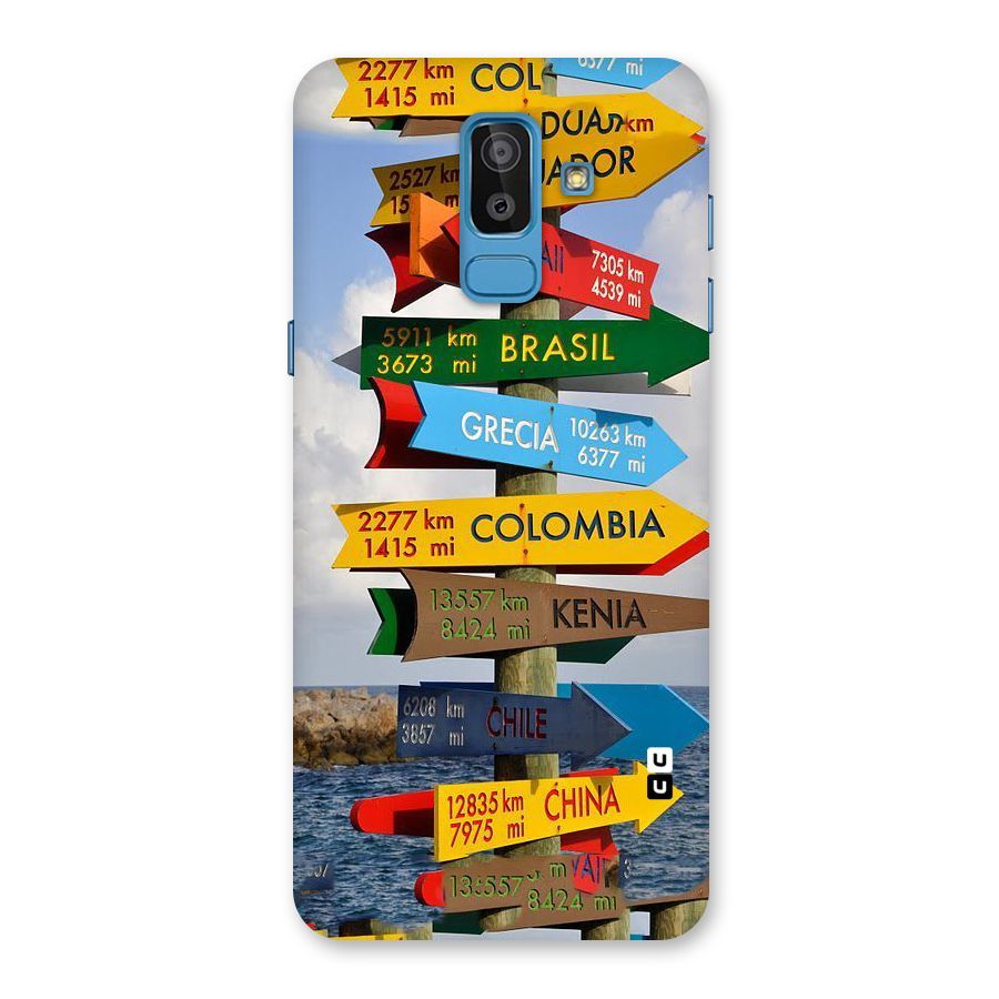 Travel Directions Back Case for Galaxy On8 (2018)