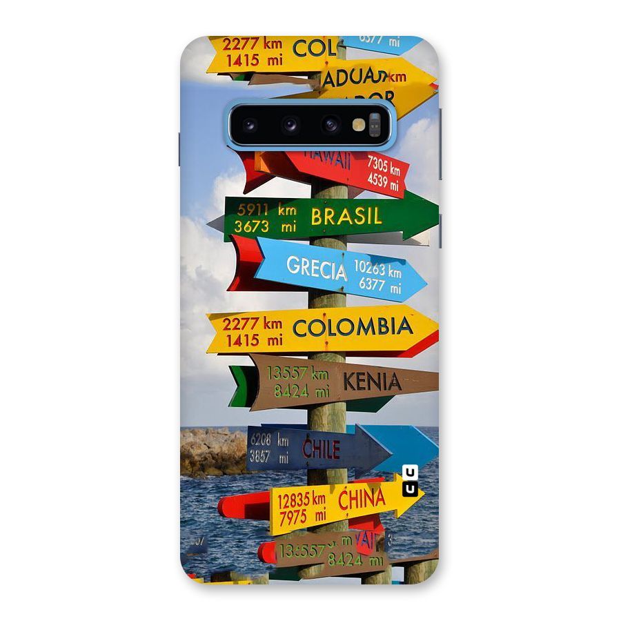 Travel Directions Back Case for Galaxy S10