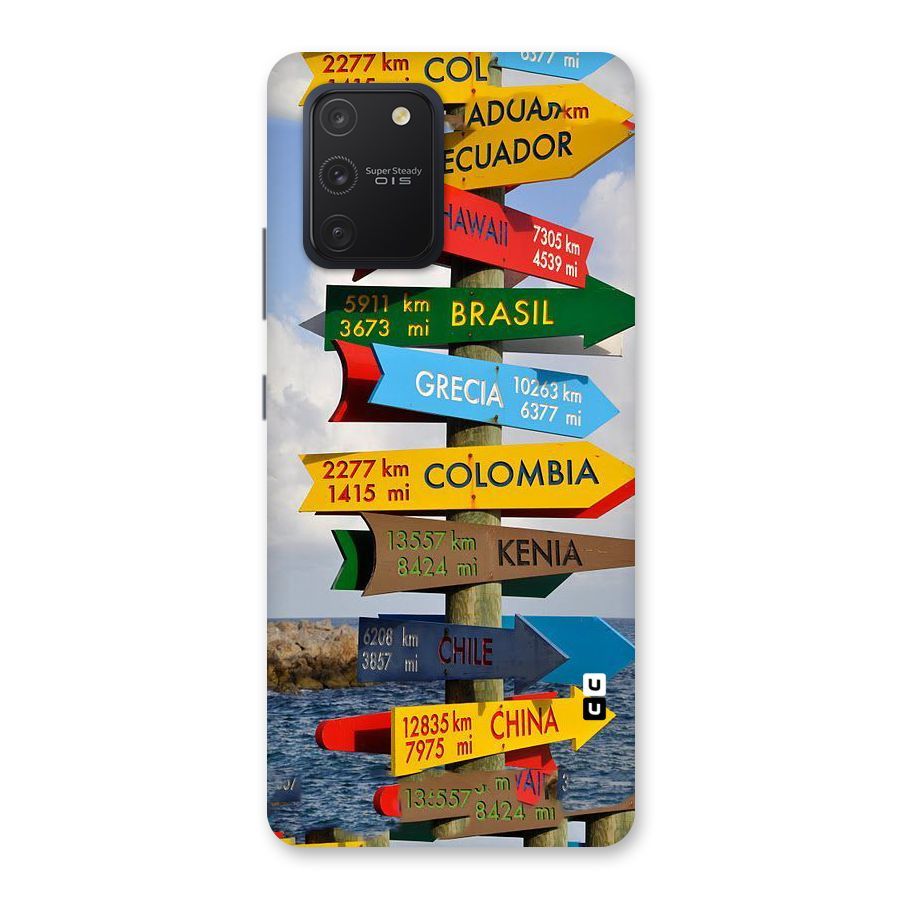 Travel Directions Back Case for Galaxy S10 Lite