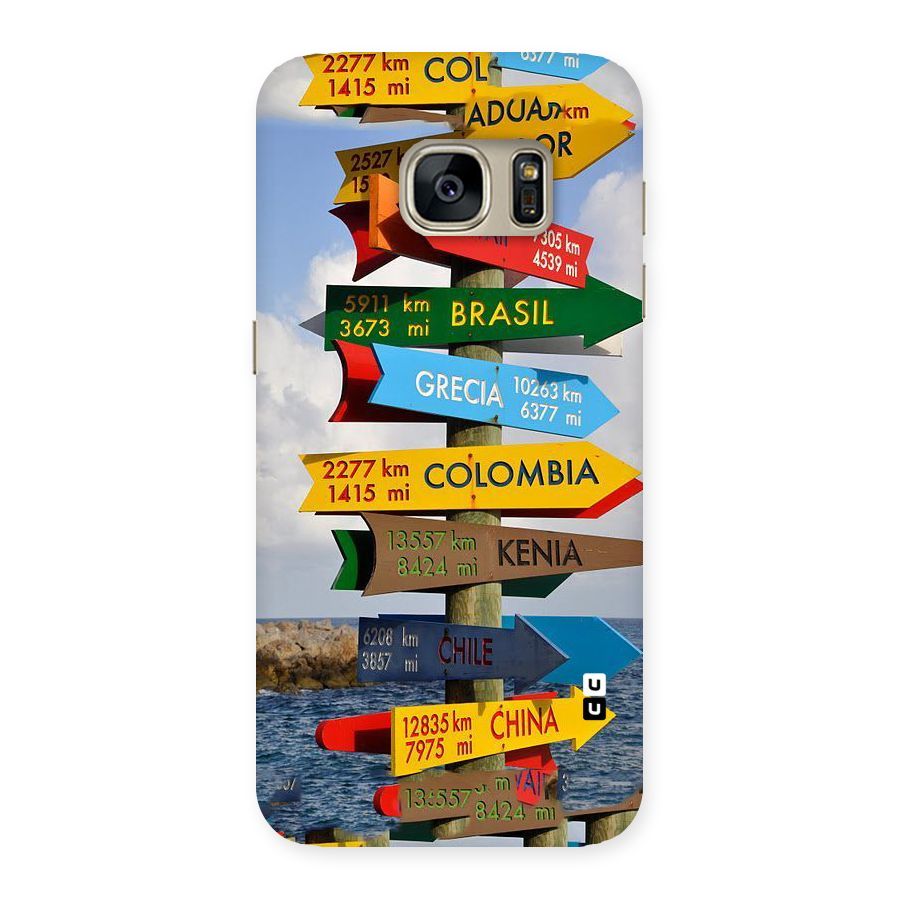 Travel Directions Back Case for Galaxy S7