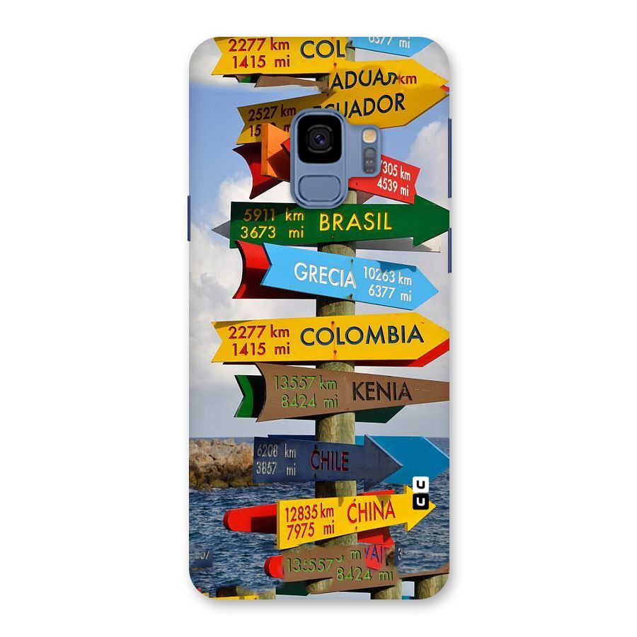 Travel Directions Back Case for Galaxy S9