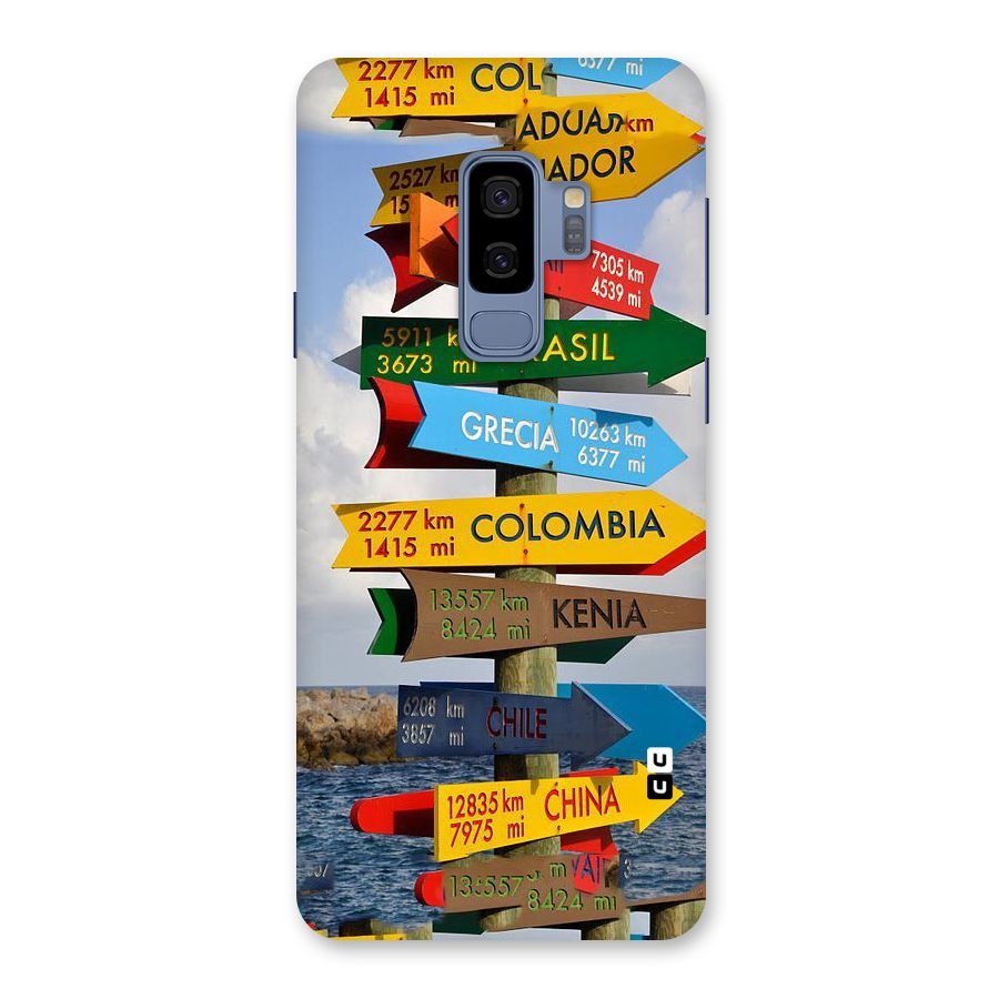 Travel Directions Back Case for Galaxy S9 Plus