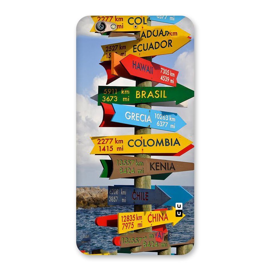 Travel Directions Back Case for Gionee S6
