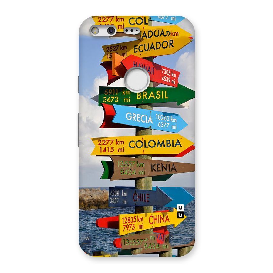 Travel Directions Back Case for Google Pixel