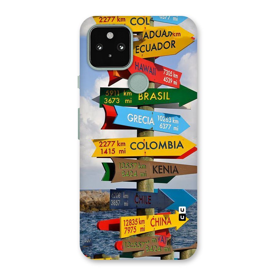 Travel Directions Back Case for Google Pixel 5