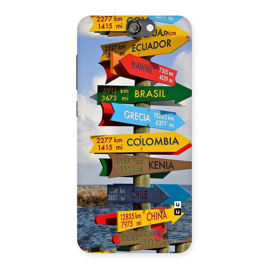 Travel Directions Back Case for HTC One A9