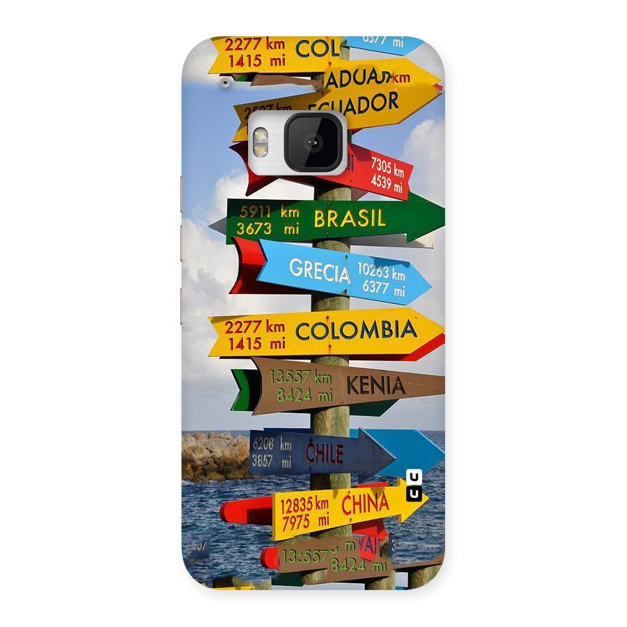 Travel Directions Back Case for HTC One M9
