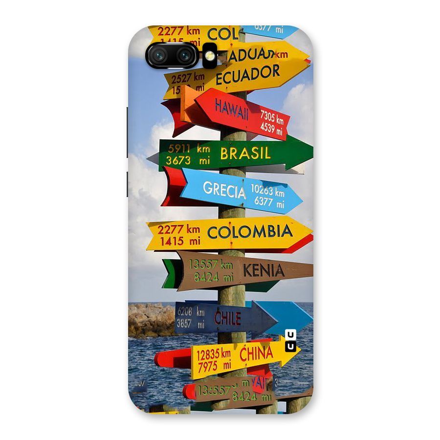 Travel Directions Back Case for Honor 10