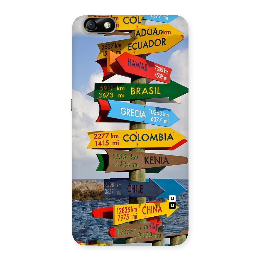 Travel Directions Back Case for Honor 4X