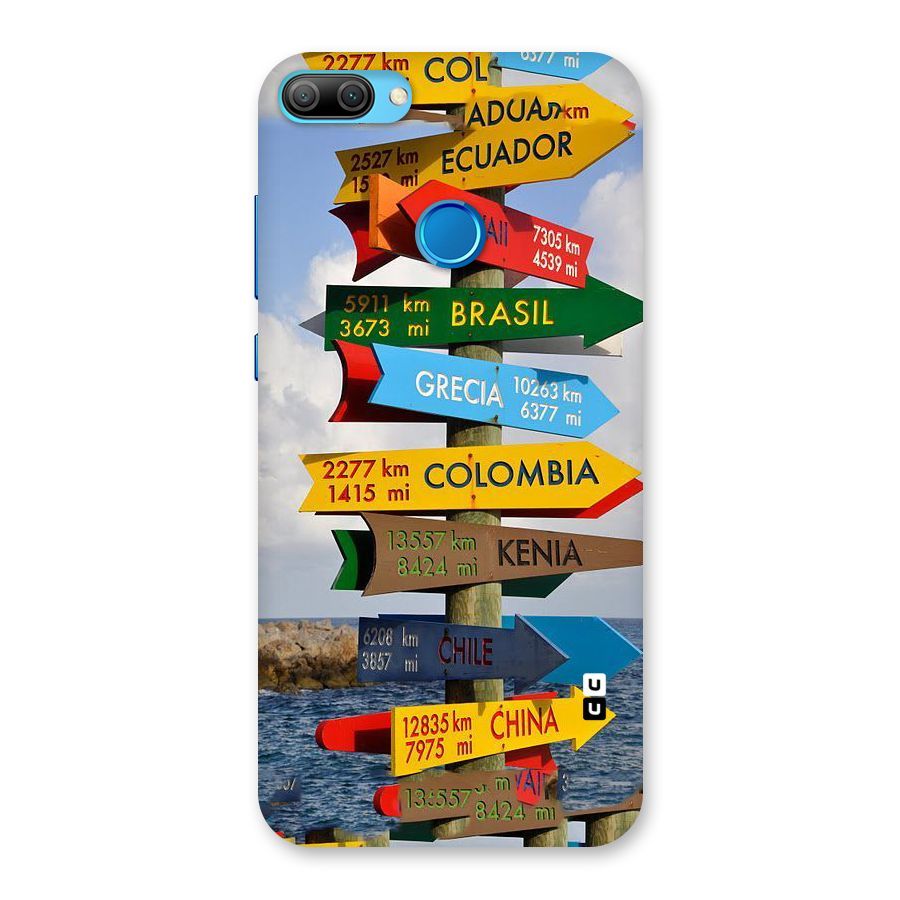 Travel Directions Back Case for Honor 9N